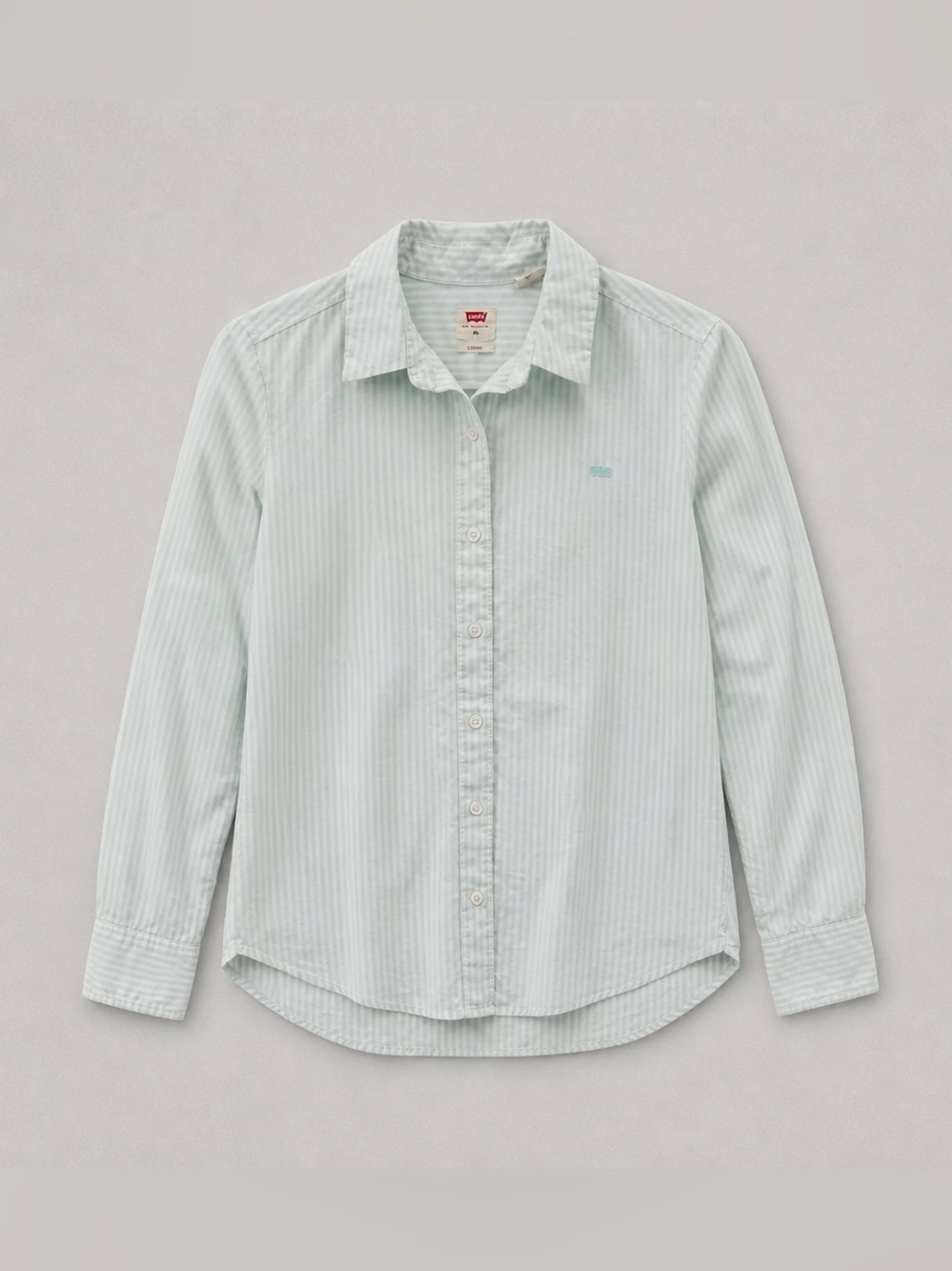 Levi's Pale Mint & White Stripe Button-Down Shirt